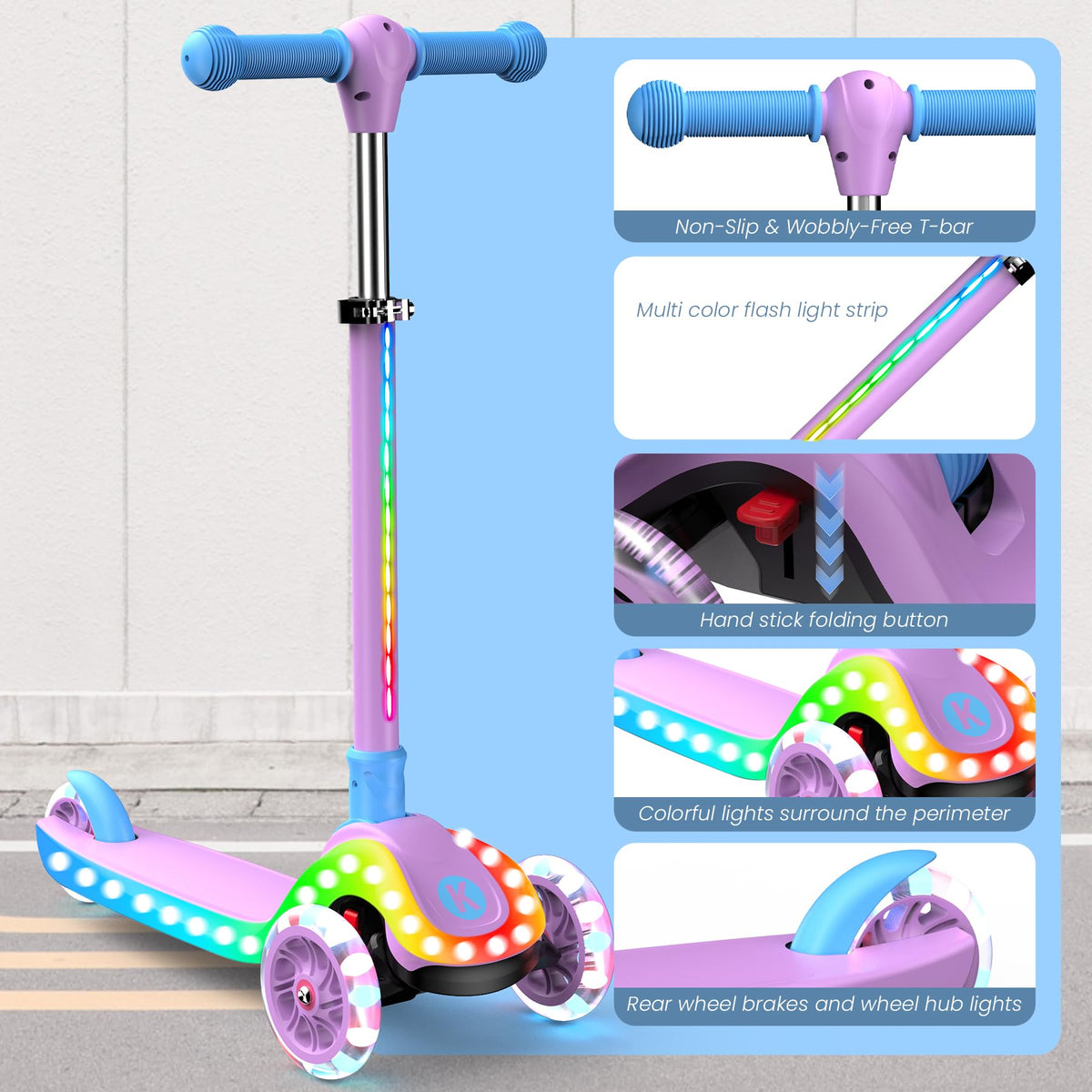 3 Wheel Foldable Kids Scooter Y651