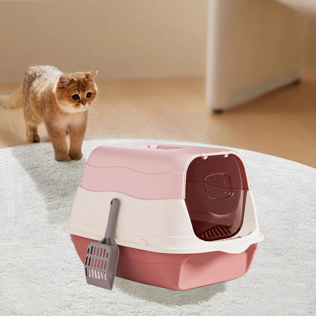 Cat Litter Box with Lid with Litter Scoop E40224