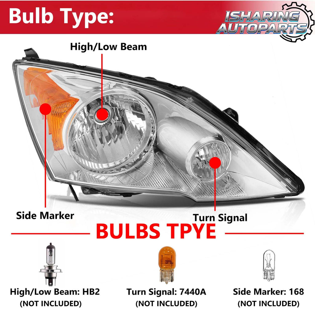 Headlights for 2007-2011 Honda CR-V L7234