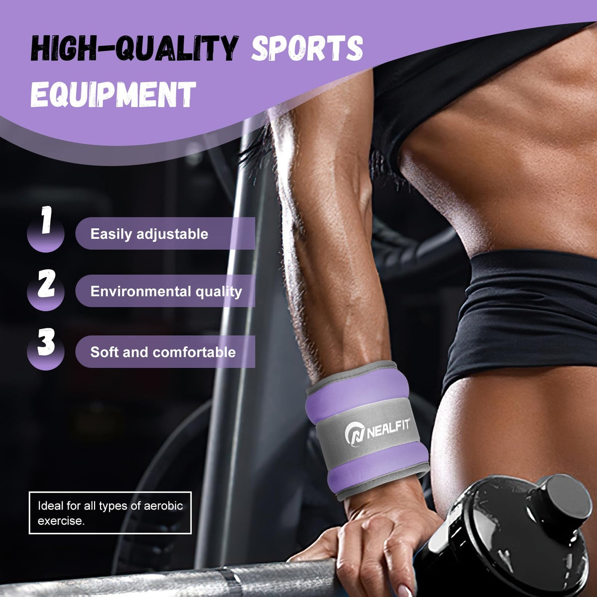 Ankle Weights with Adjustable Strap T548