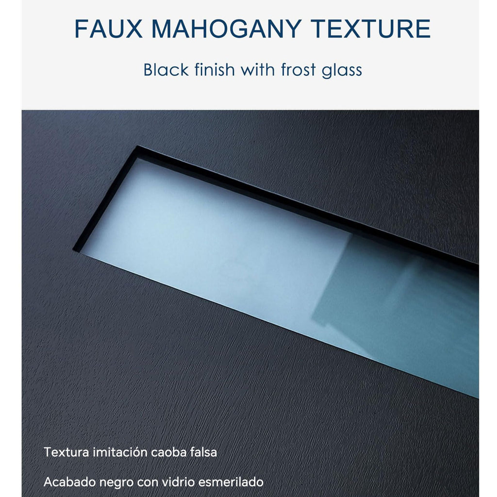 Fiberglass Door with Frosted Glass A5883
