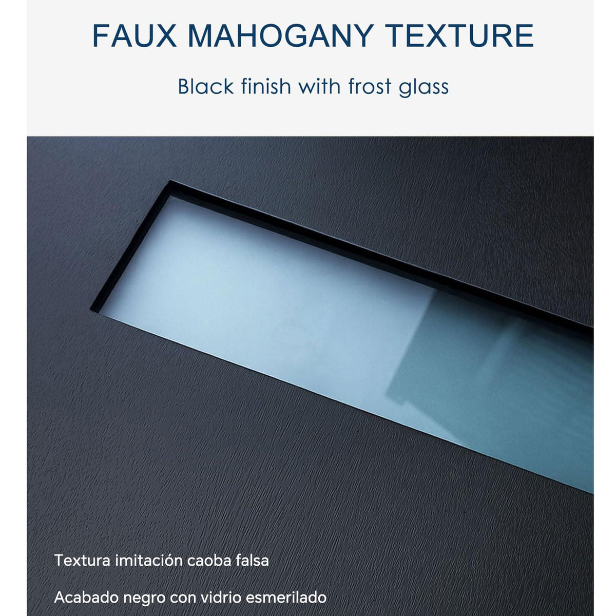 Fiberglass Door with Frosted Glass A5883