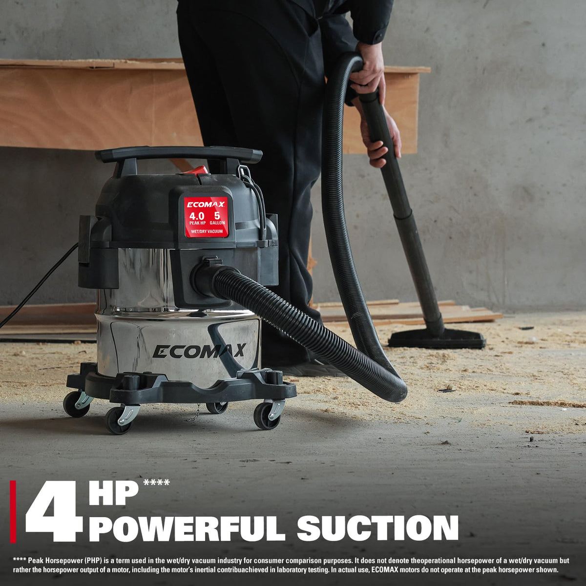 5 Gallon Stainless Steel Wet and Dry Shop Vacuum K34412