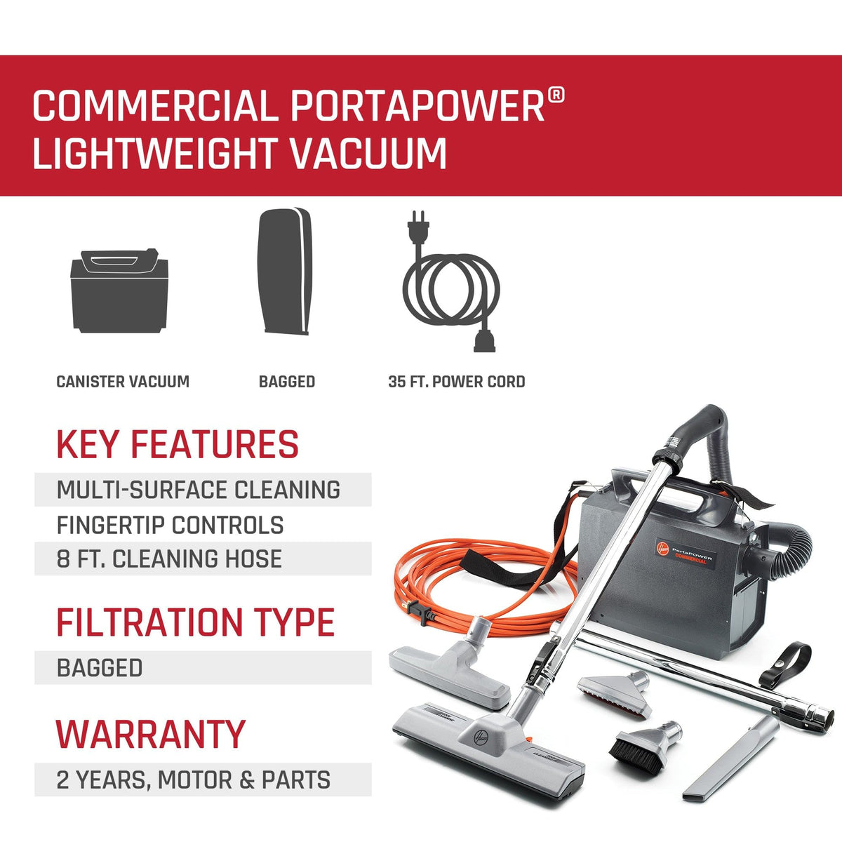 Commercial Canister Vacuum Cleaner K426