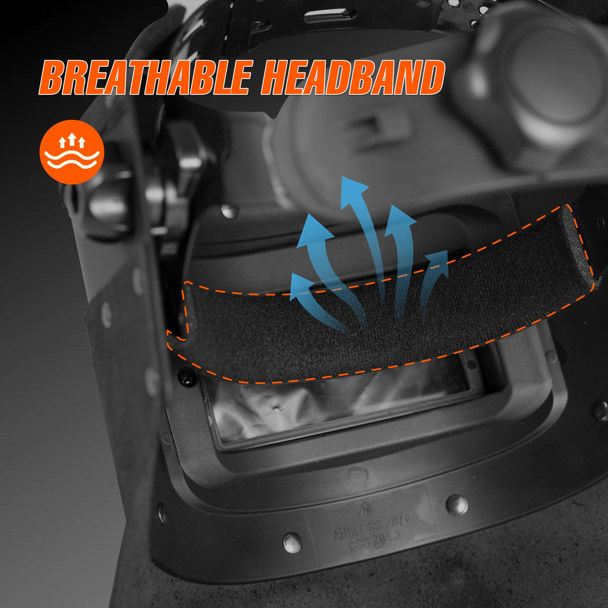Leather Auto Darkening Welding Helmet U95096
