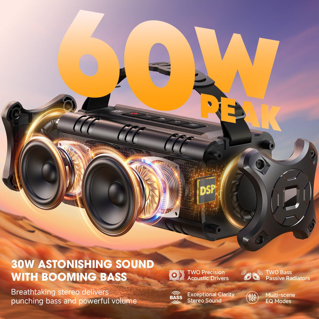 Portable Bluetooth Speaker 60W Waterproof E519670