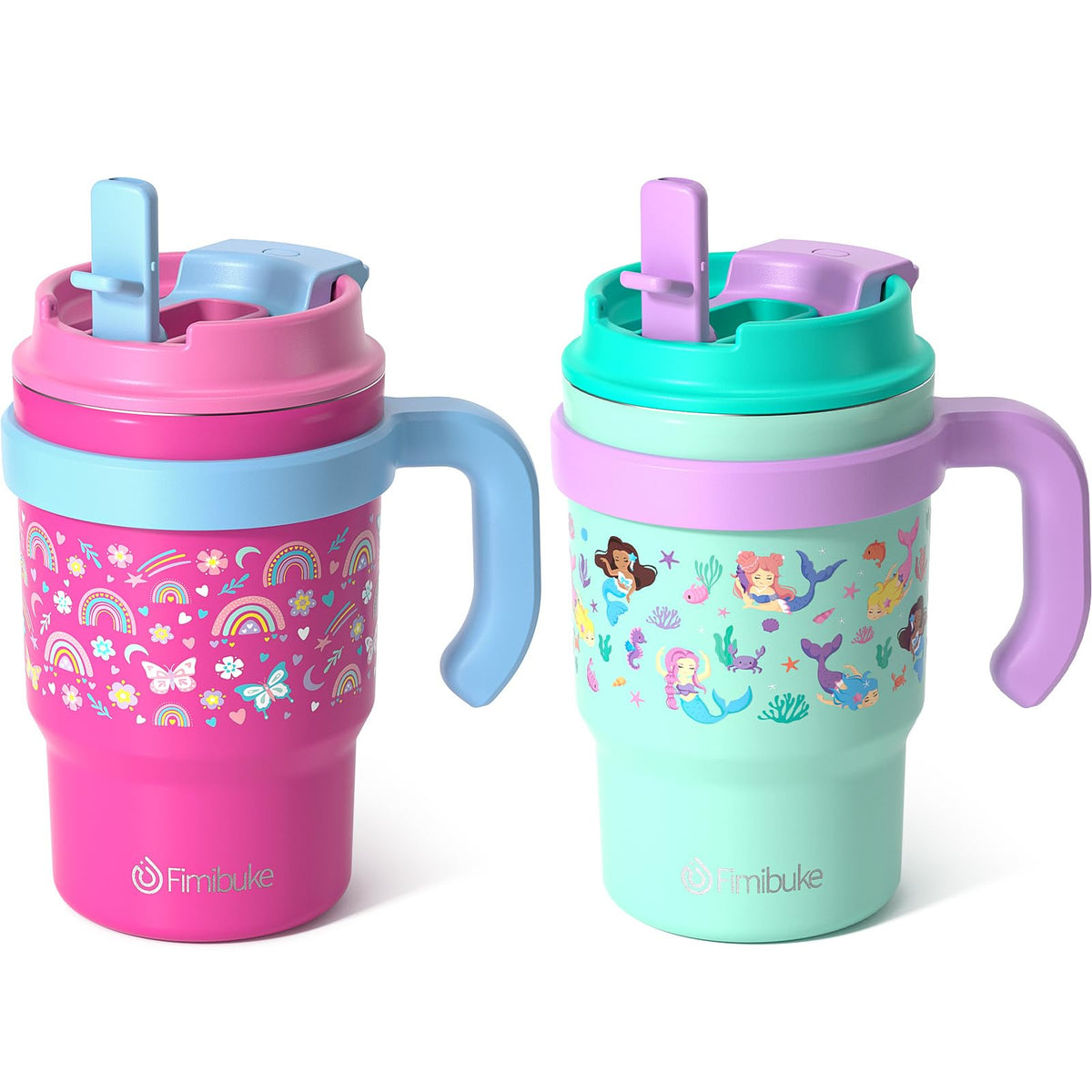 16oz Kids Insulated Tumbler with Handle, 2 Pack W532