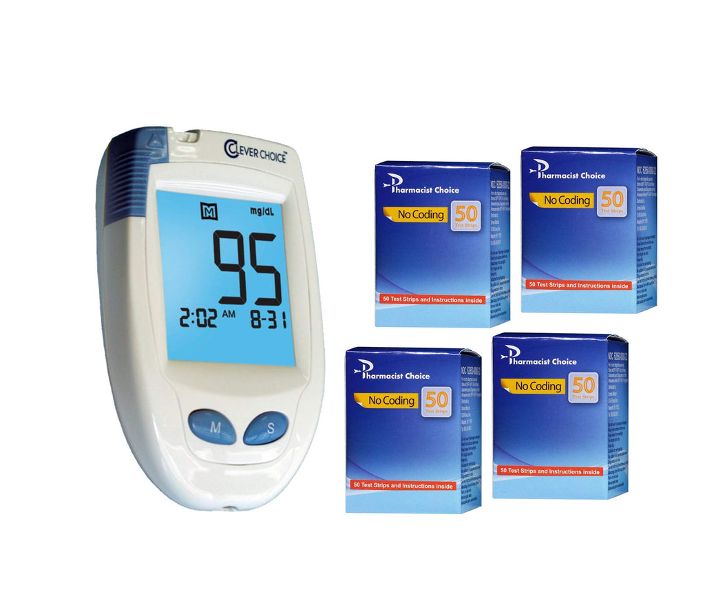 Blood Glucose Meter with 200 Test Strips B637