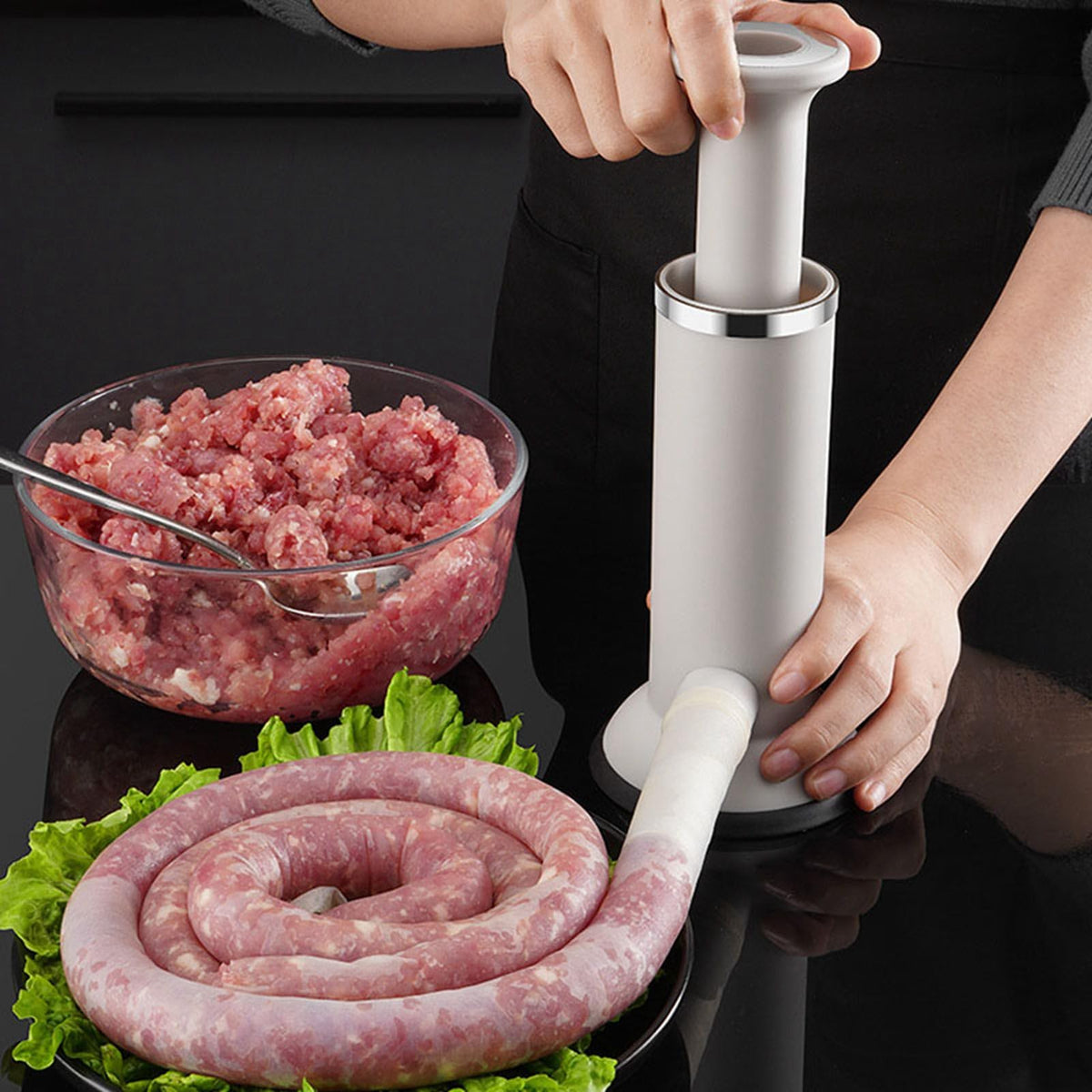 304 Stainless Steel Vertical Manual Sausage Stuffer P111167