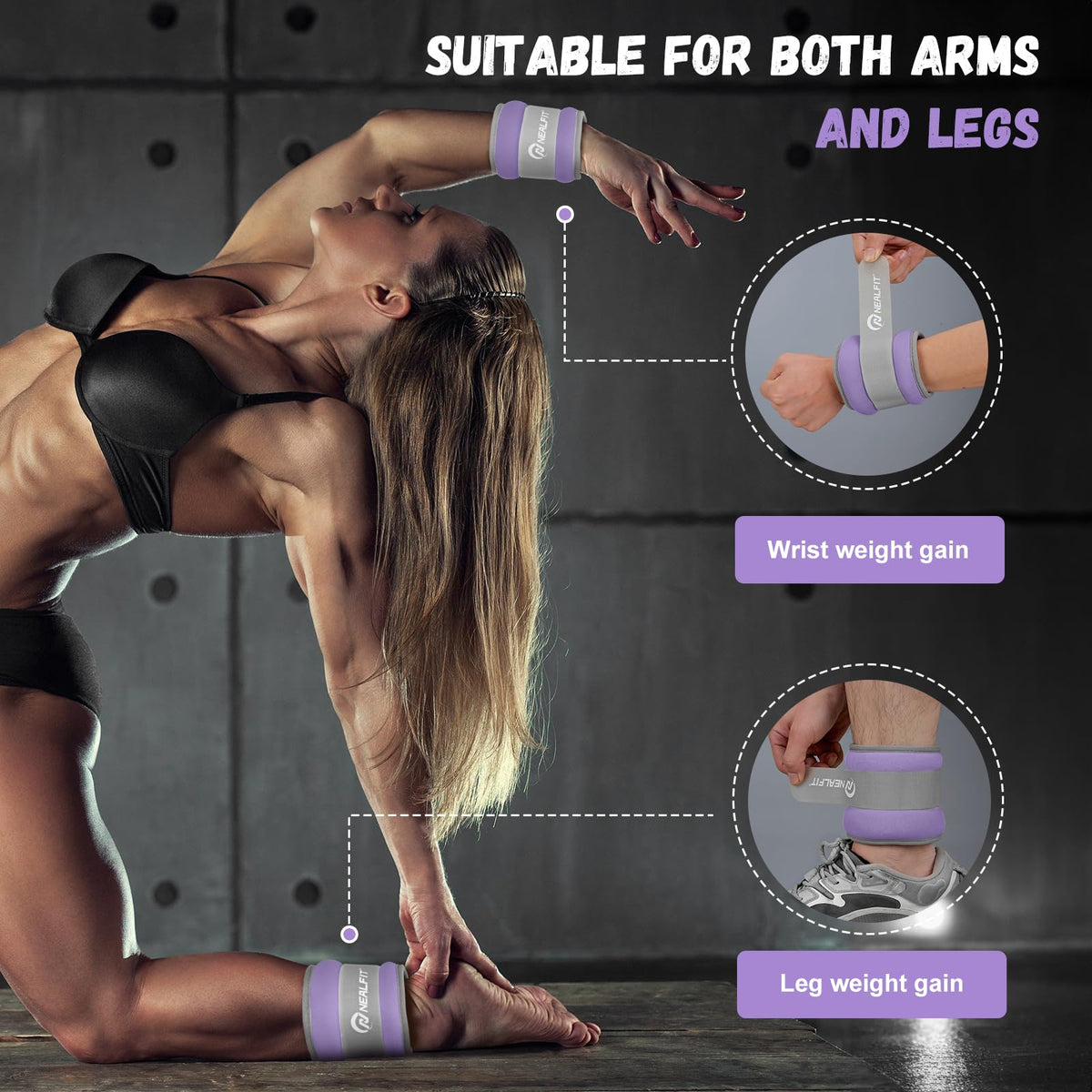 Ankle Weights with Adjustable Strap T548