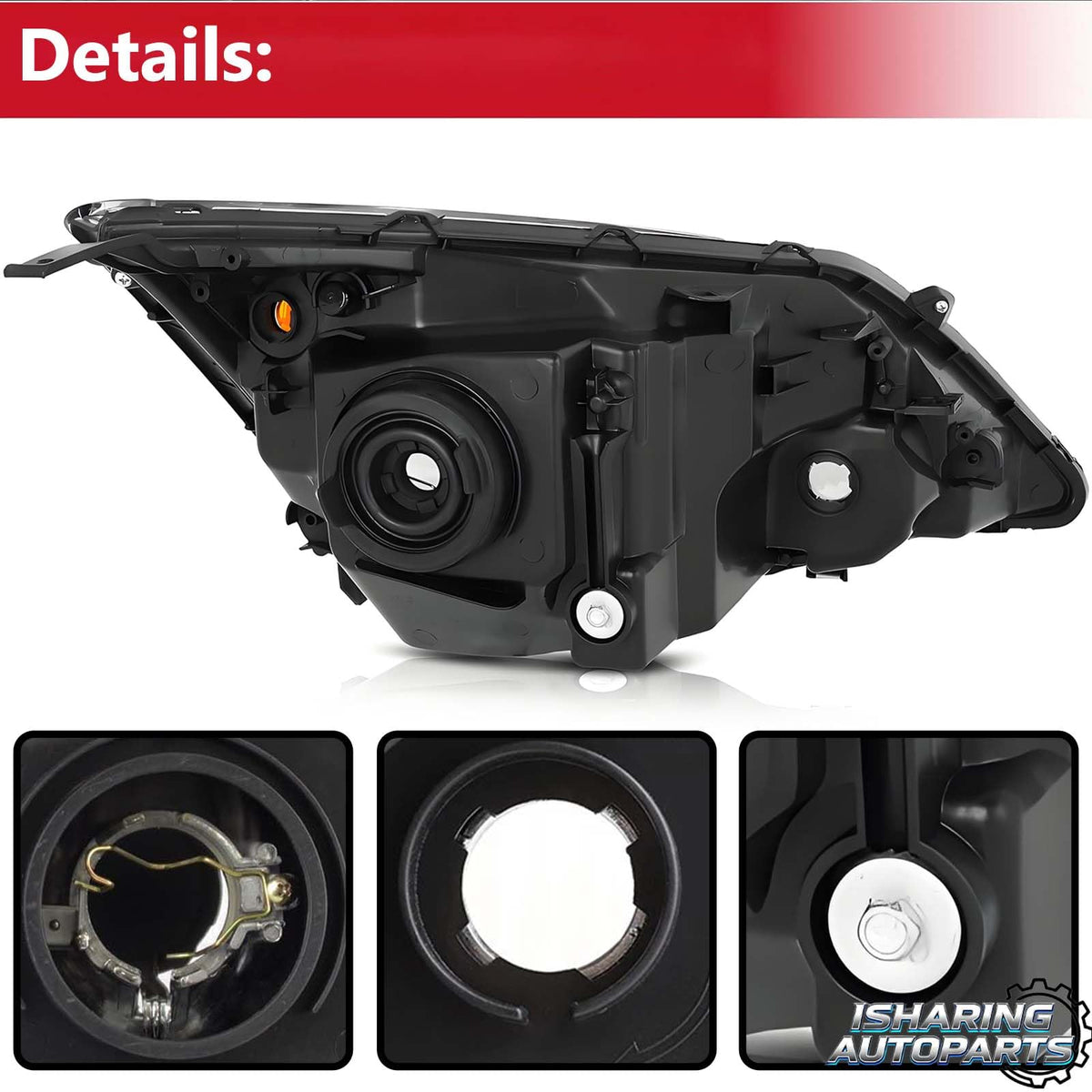 Headlights for 2007-2011 Honda CR-V L7234