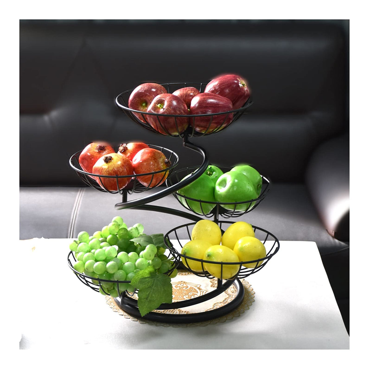 Fruit Bowl Multi-layer Fruit Tray Large Capacity Q856783