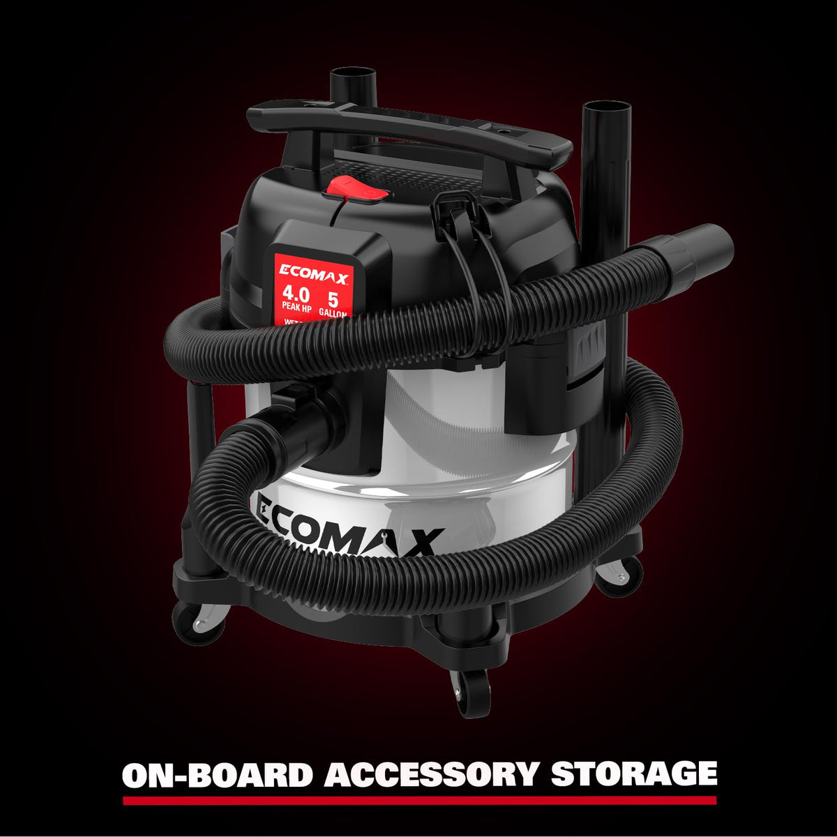 5 Gallon Stainless Steel Wet and Dry Shop Vacuum K34412