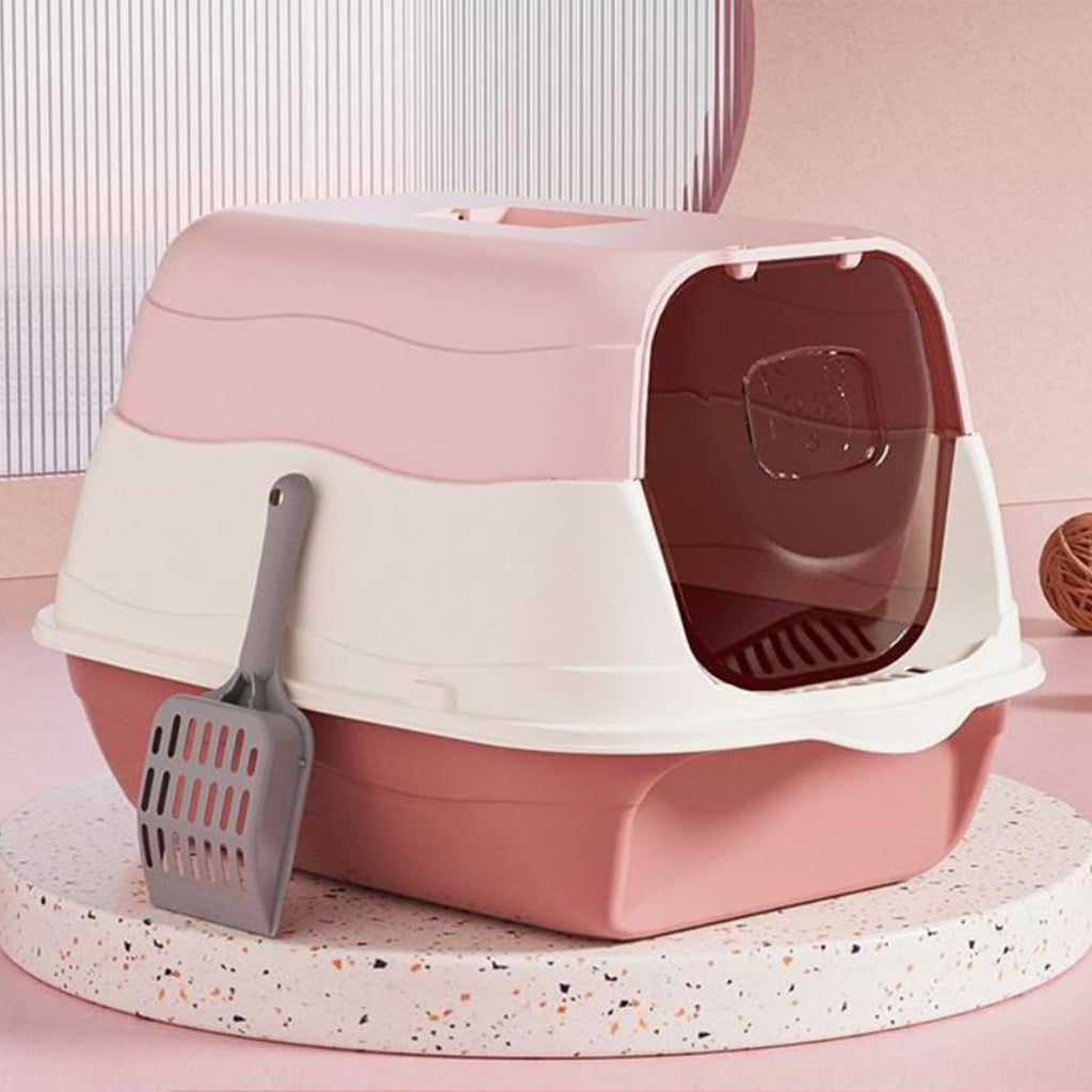Cat Litter Box with Lid with Litter Scoop E40224