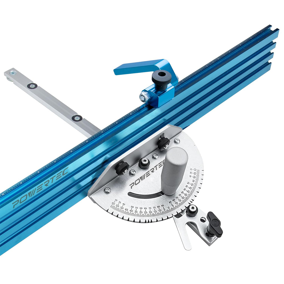 Table Saw Miter Gauge with 27 Angle Stops and T-Slot Miter Bar G1575