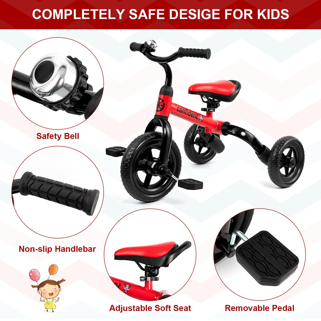 Tricycle for Toddlers 2-5 Years, 3 in 1 Folding Bike H2687