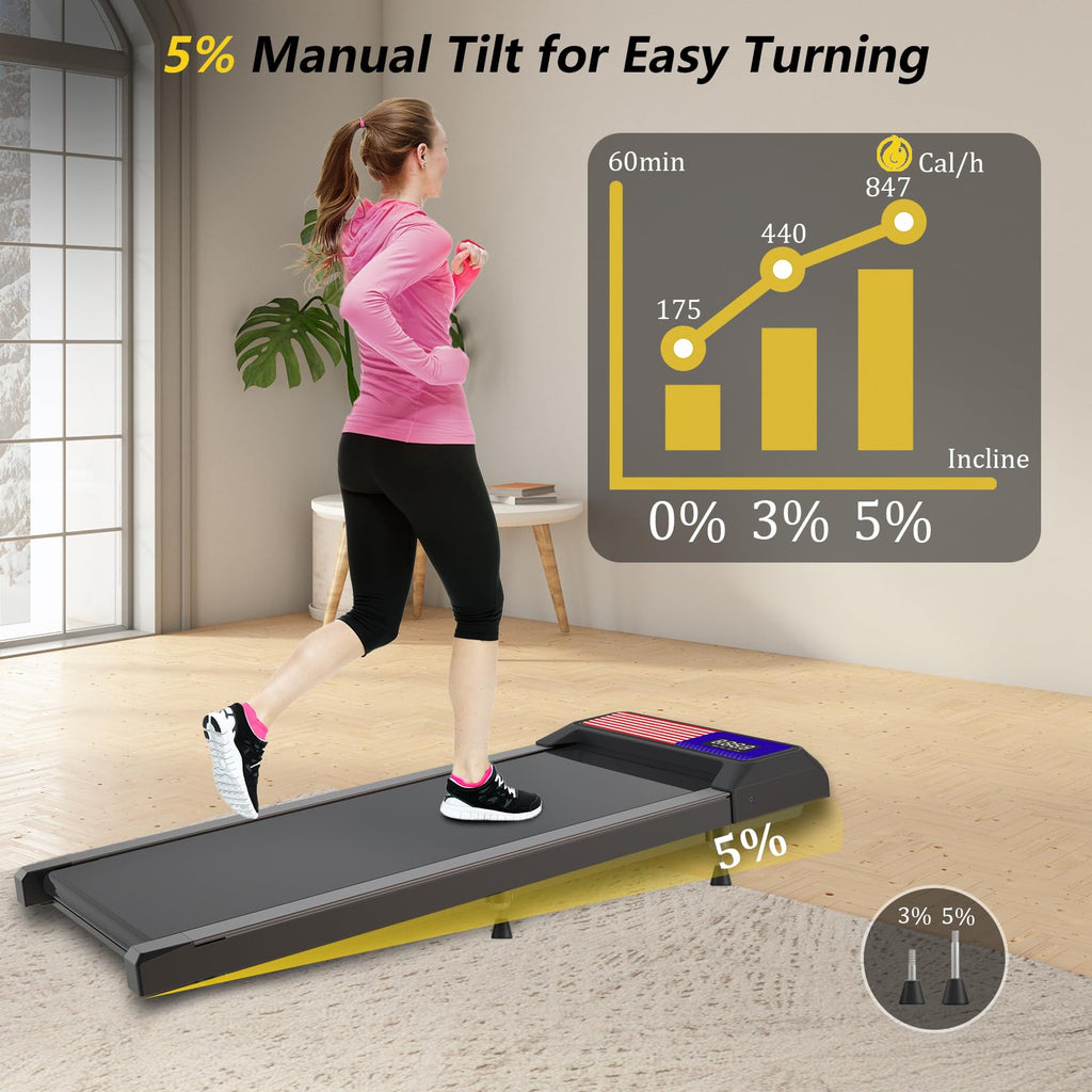 2.5HP Compact Quiet Walking Treadmill E46184