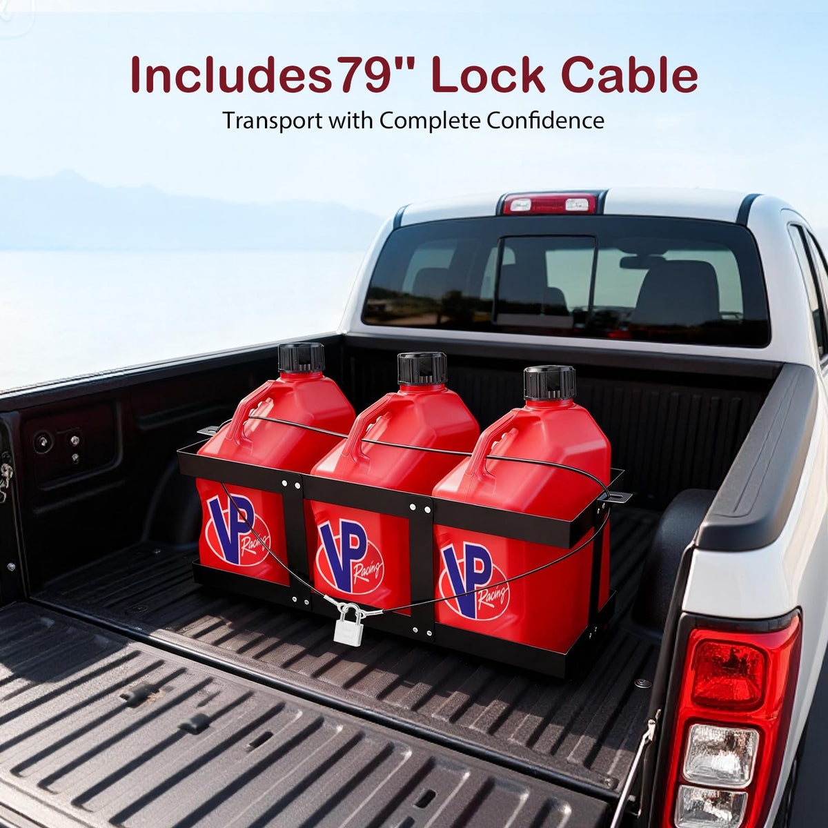 Heavy-Duty Fuel Jug Holder for 5 Gallon Gas Cans I96302