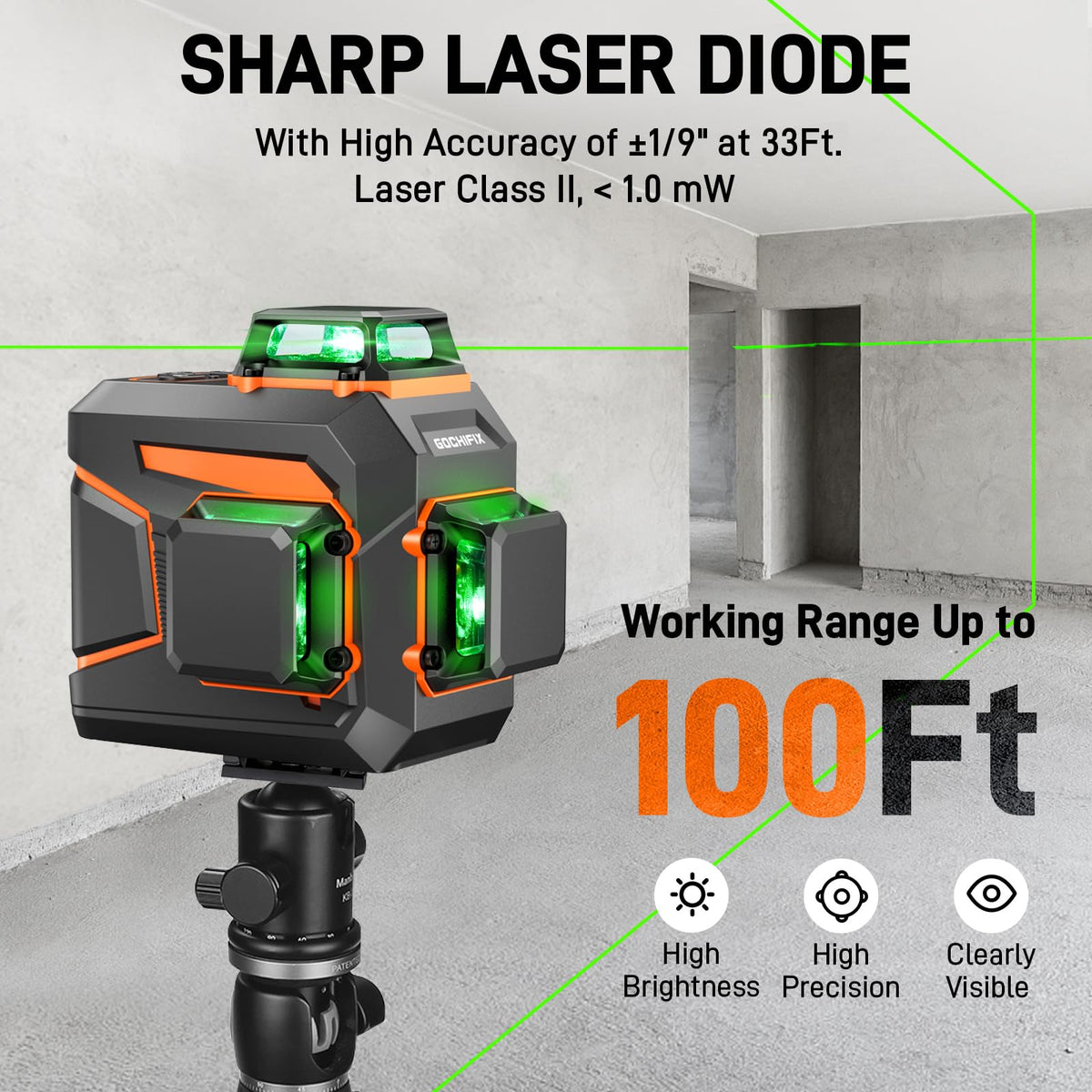 360 Self Leveling Green Line Laser Level L5094
