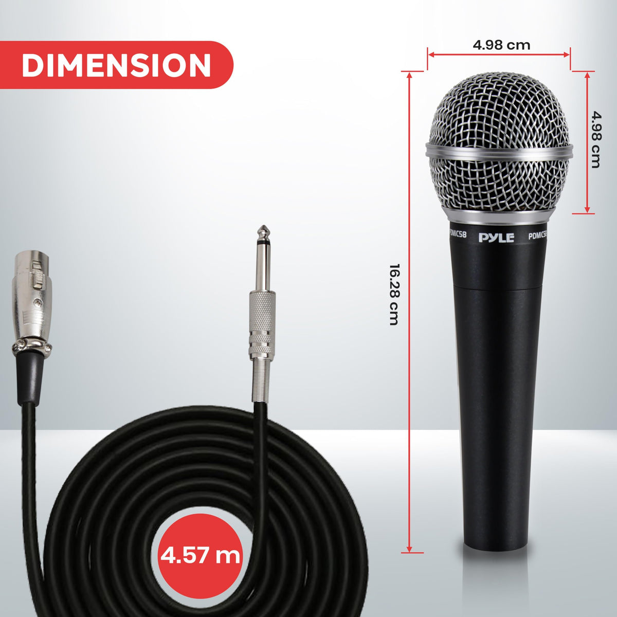 Dynamic Cardioid XLR Microphone with Built-in Pop Filter S202