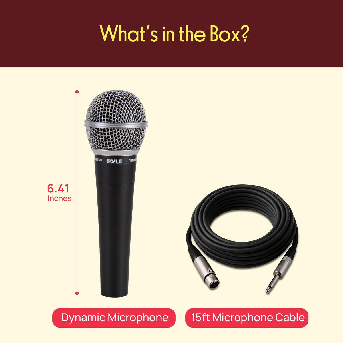 Dynamic Cardioid XLR Microphone with Built-in Pop Filter S202