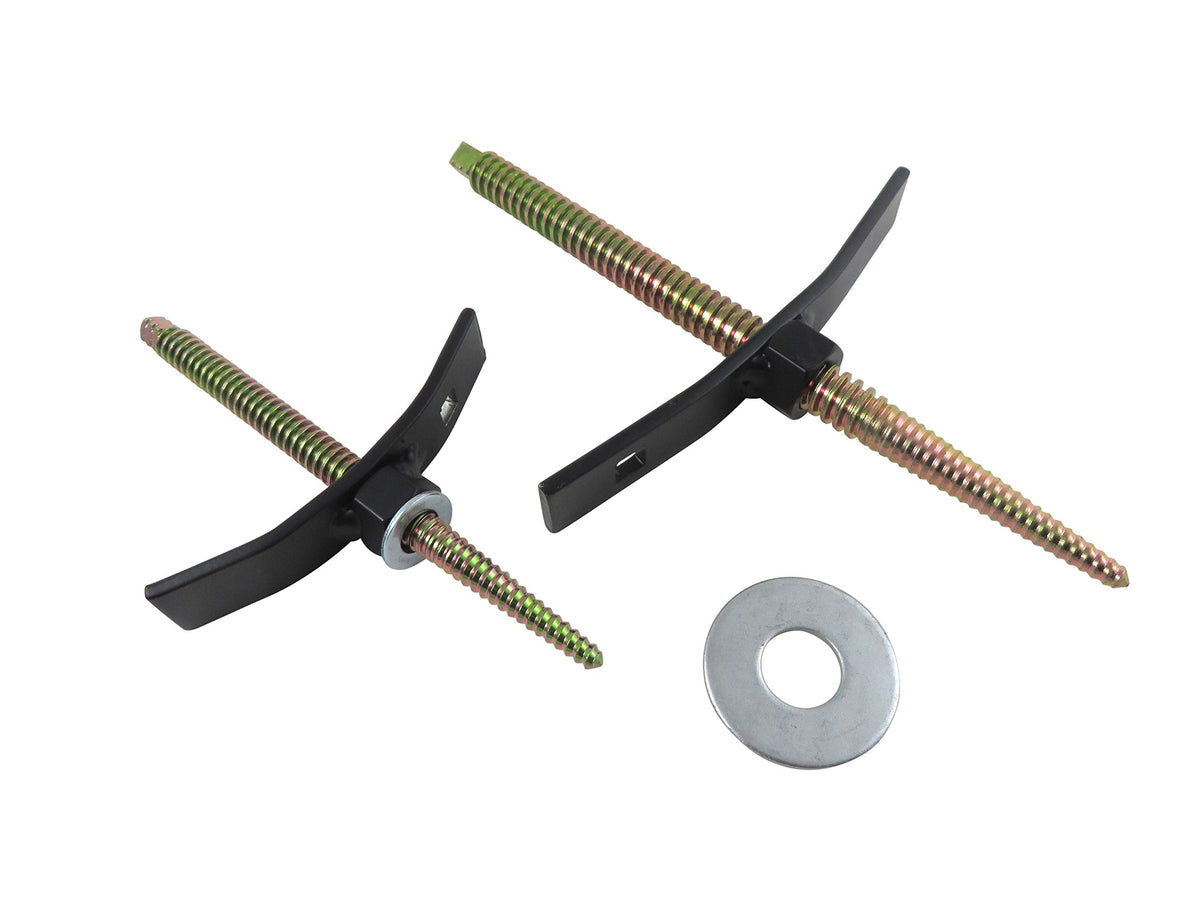 2 Piece Set Large and Small Carvers Screws 1/2” and 5/8” Diameter Tapered Threads W8416