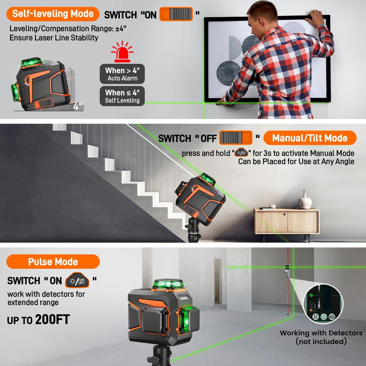 360 Self Leveling Green Line Laser Level L5094