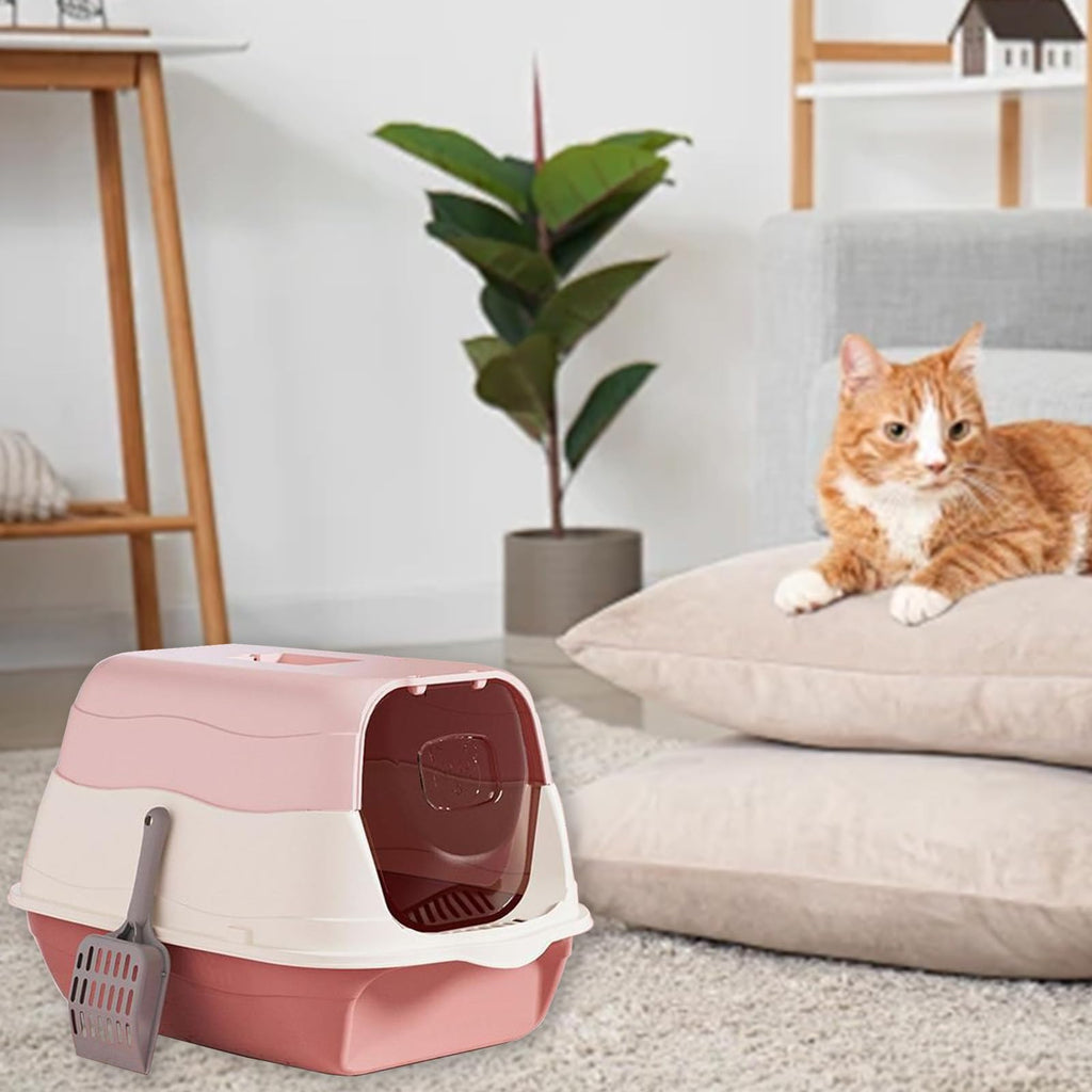 Cat Litter Box with Lid with Litter Scoop E40224