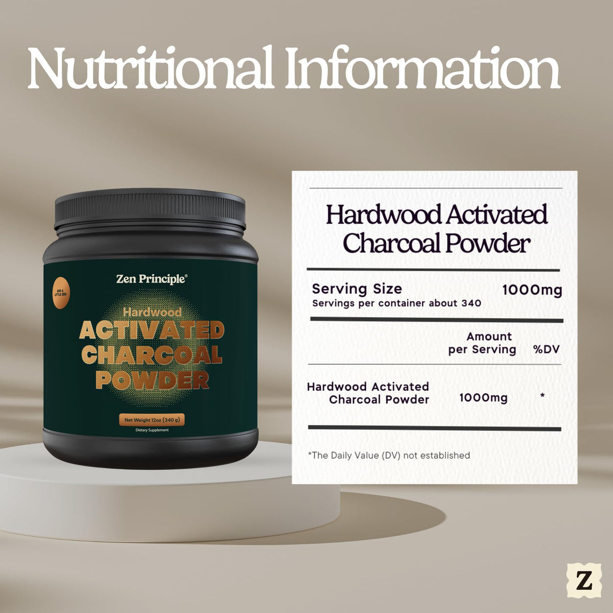 Activated Charcoal Powder 12 oz Y690