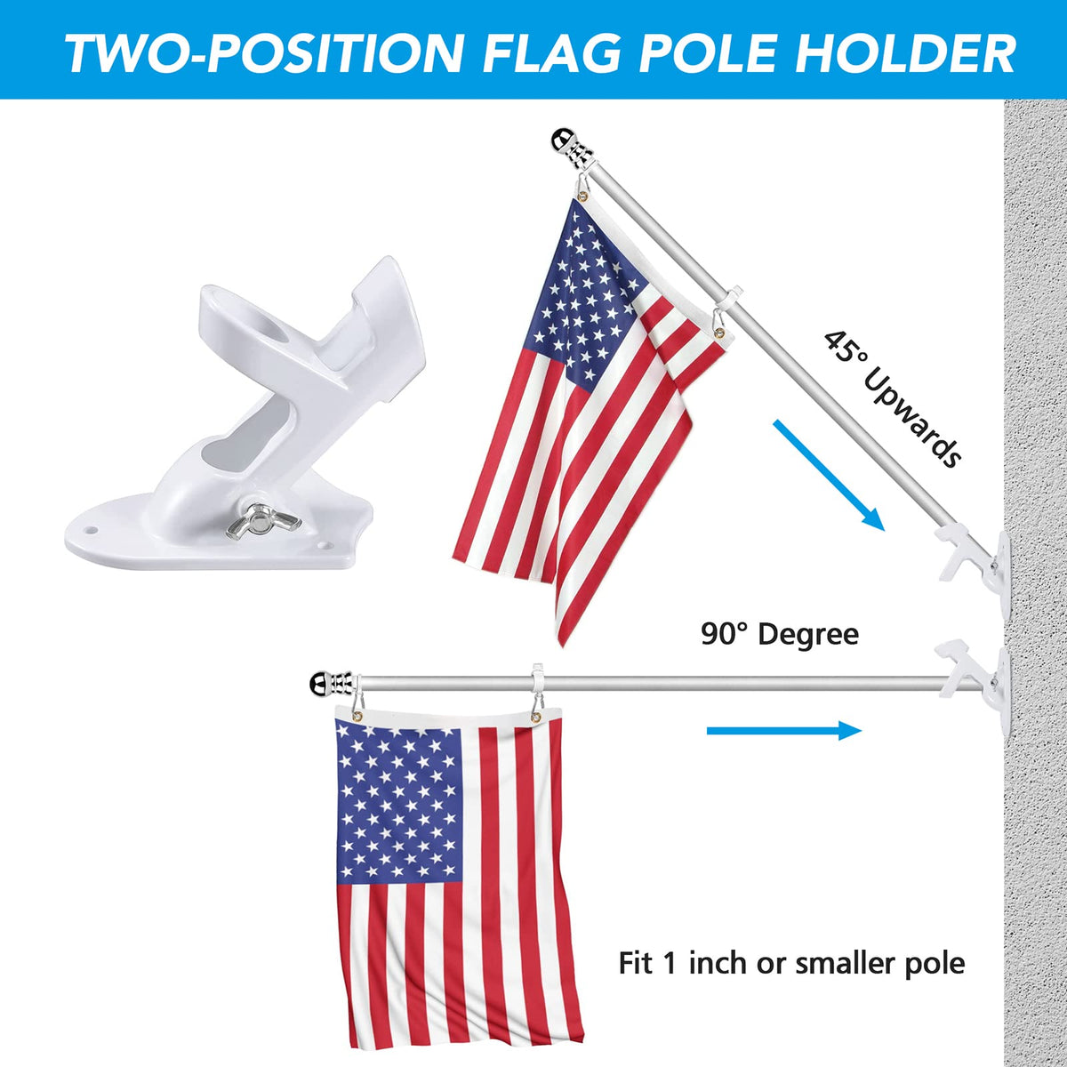 Heavy Duty Aluminum Flag Pole Holder V889103