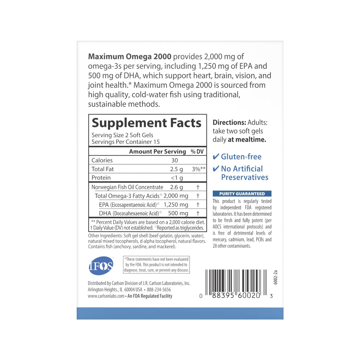 Wild-Caught Omega 2000 Softgel Pack I476229