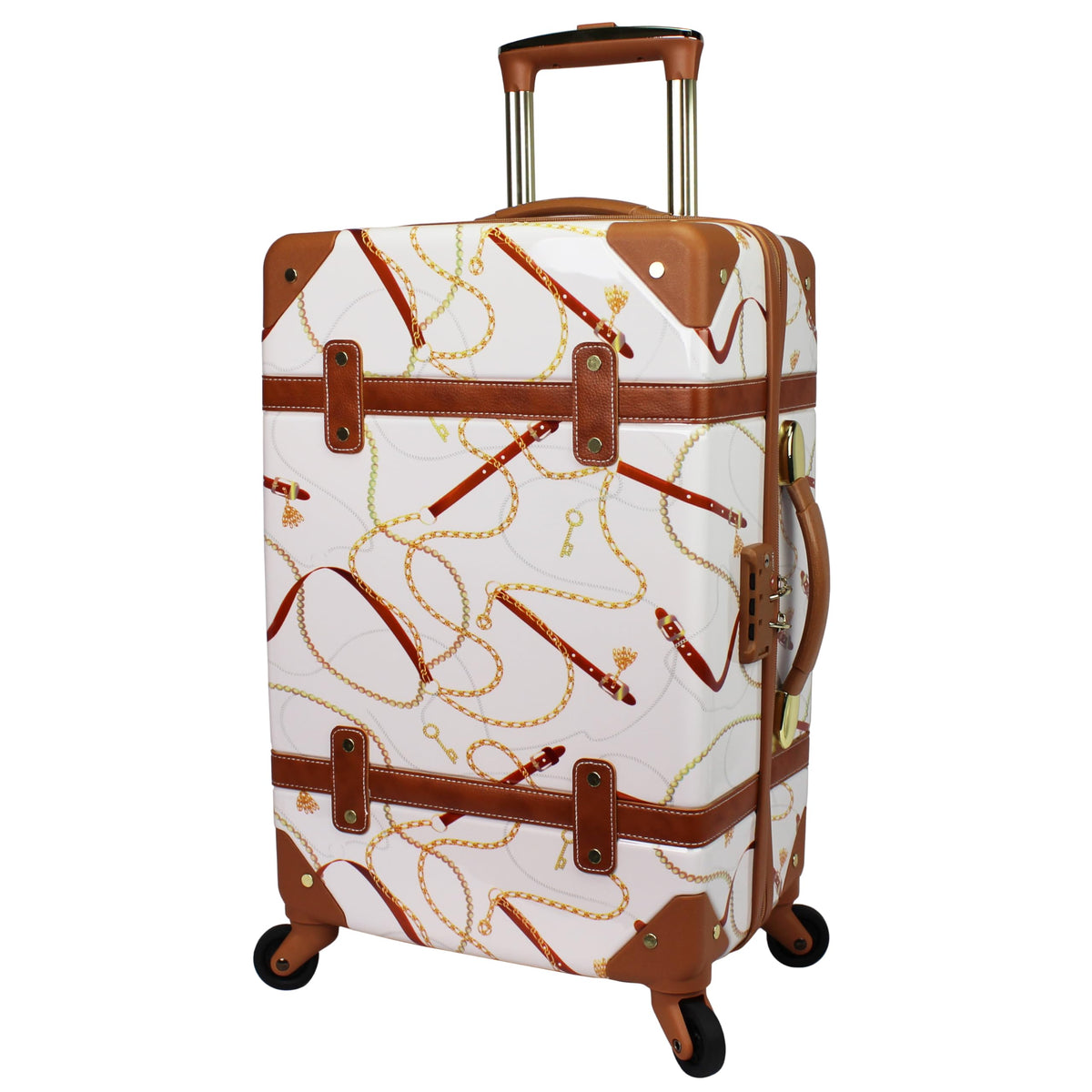 Vintage 20-Inch Hardside Carry-On Spinner Luggage J159
