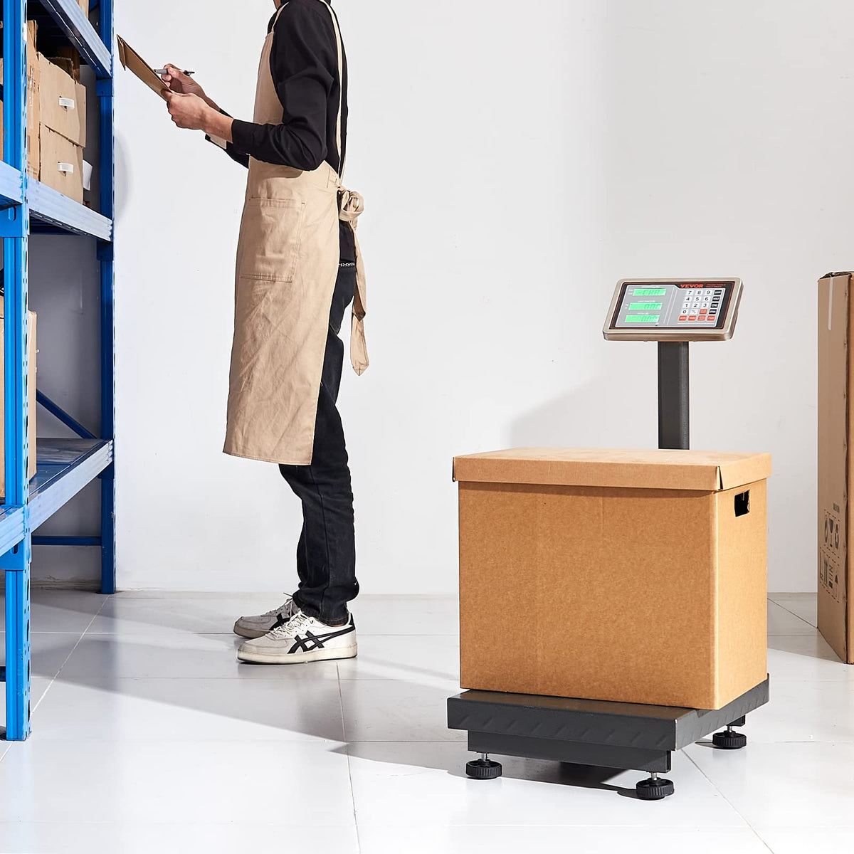 660 lbs Stainless Steel Digital Platform Scale K60574