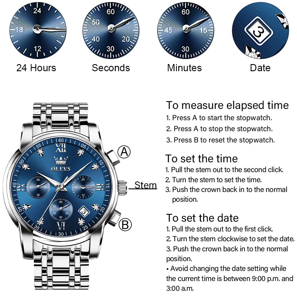 Stainless Steel Chronograph Watch G21118