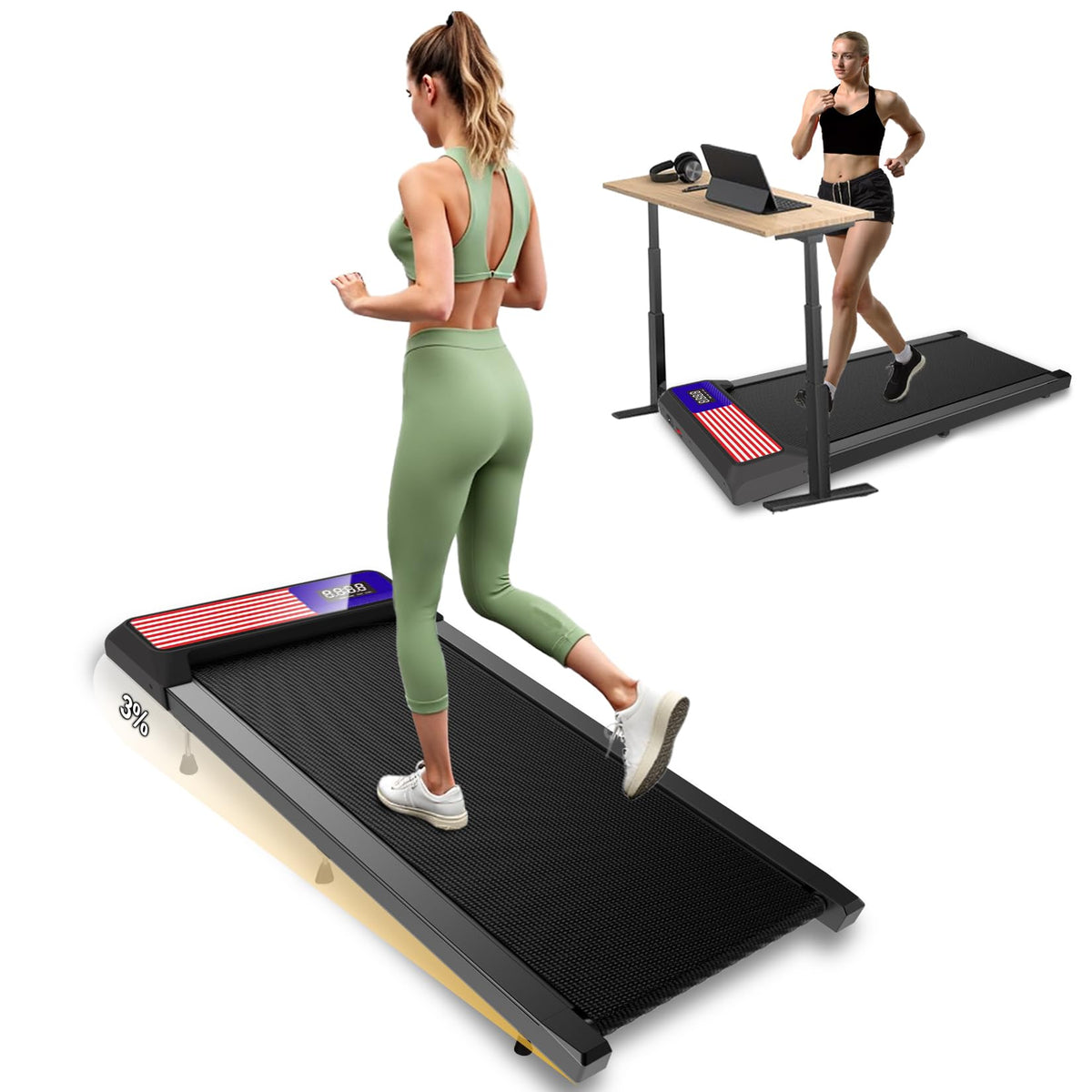 2.5HP Compact Quiet Walking Treadmill E46184