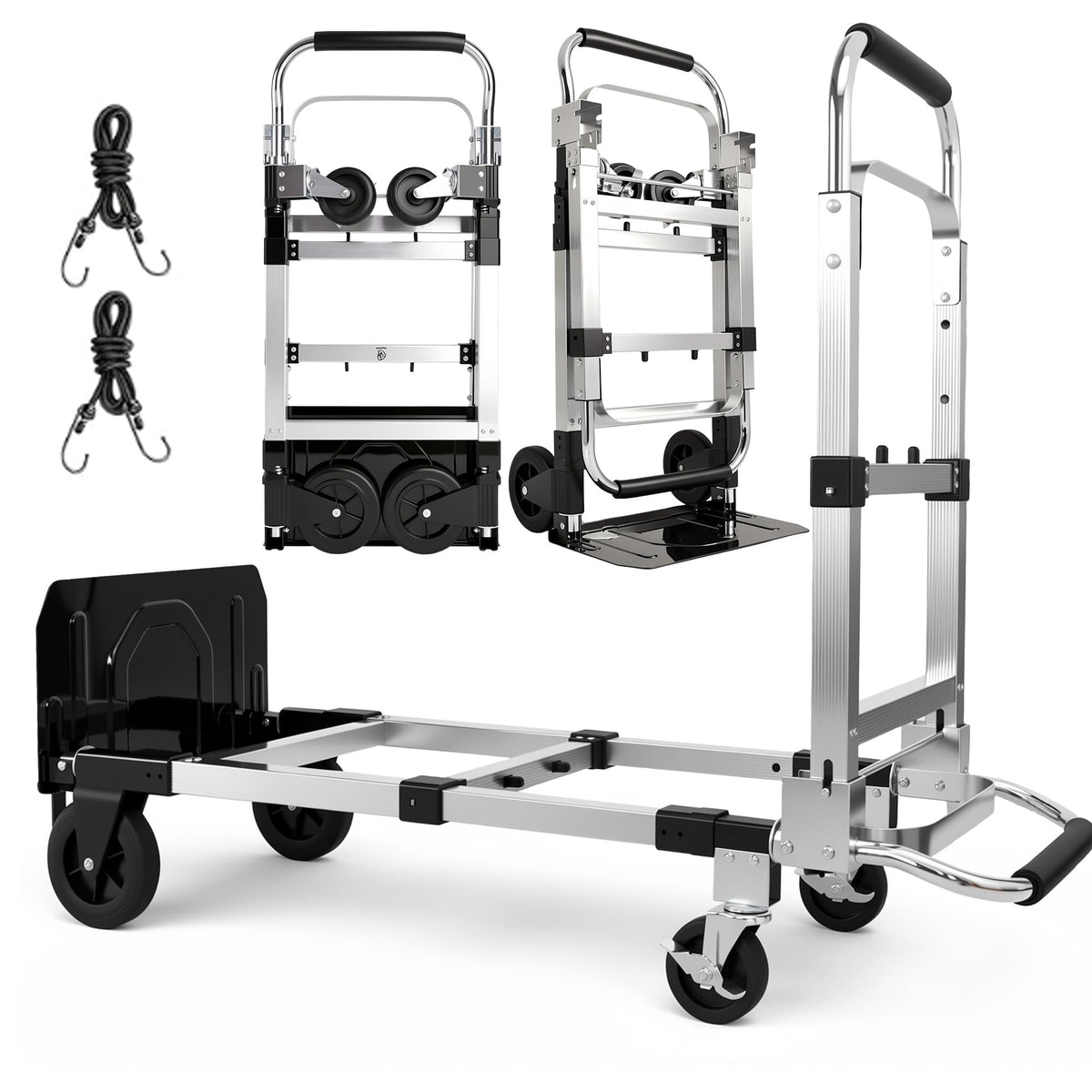 3 in 1 Convertible Folding Hand Truck with 2 Straps O286
