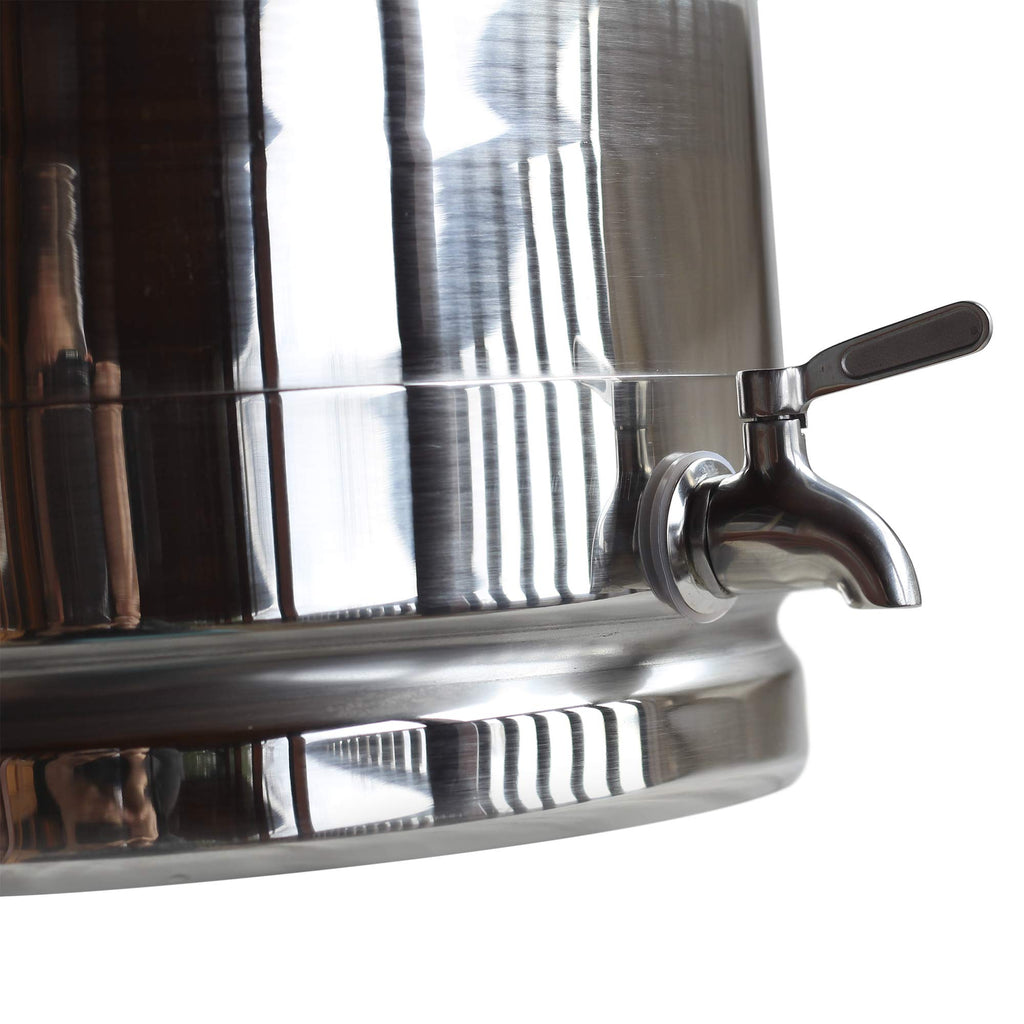 Stainless Steel Milk Transport Cans with Sealed Lid and Spigot Dispenser 50 Liter F6321