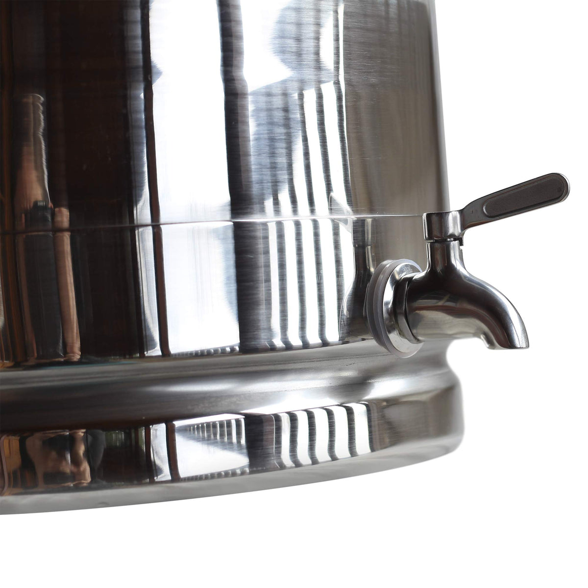 Stainless Steel Milk Transport Cans with Sealed Lid and Spigot Dispenser 50 Liter F6321