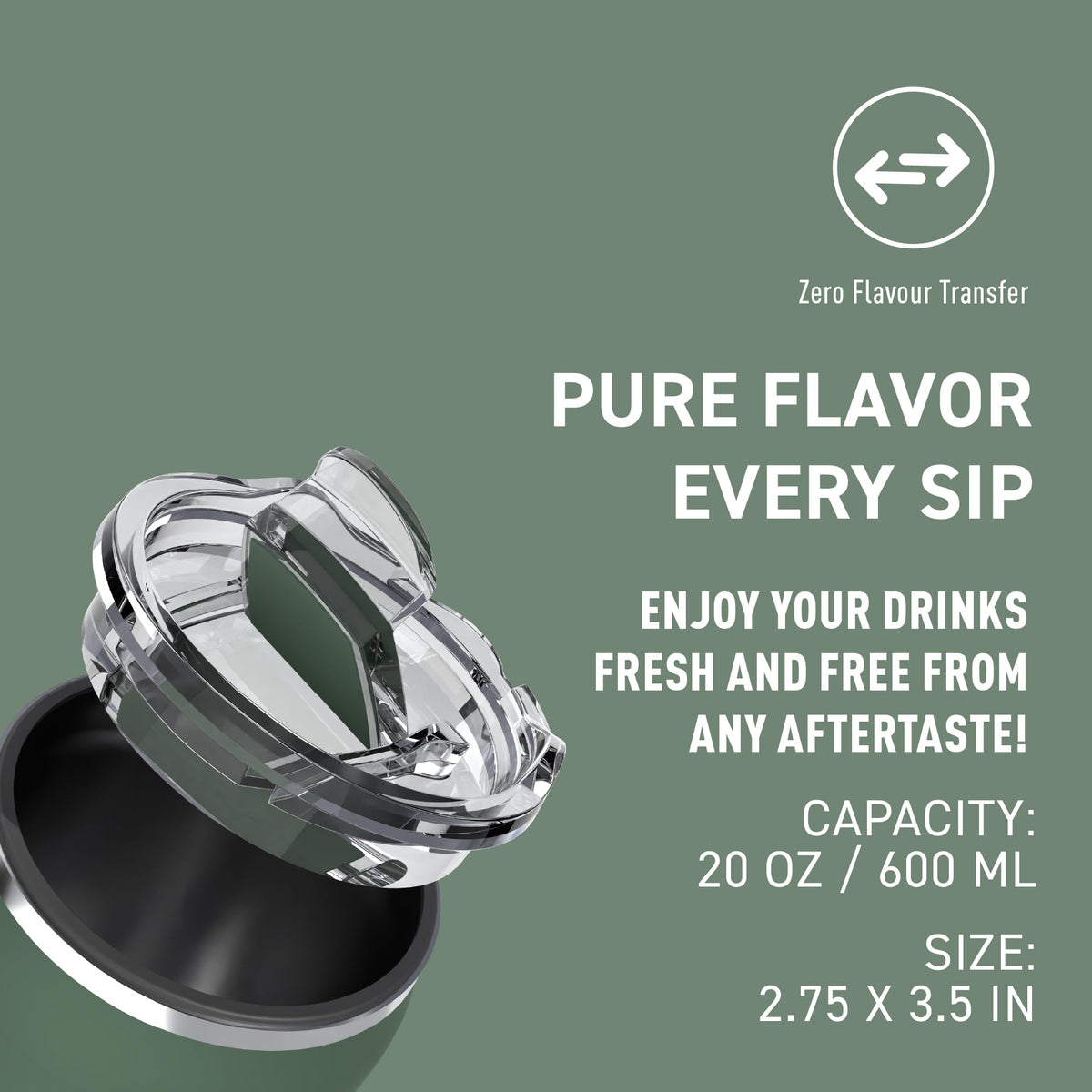 20 oz Stainless Steel Double-wall Vacuum-insulated Coffee Mug V442166