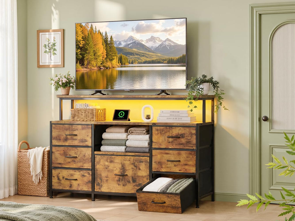 Dresser TV Stand with 7 Drawers A88779