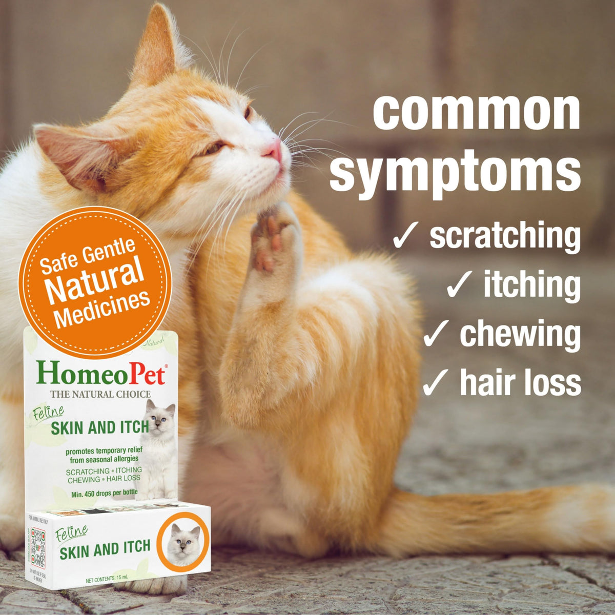 Feline Skin and Itch Supplement 15 Milliliters Y793