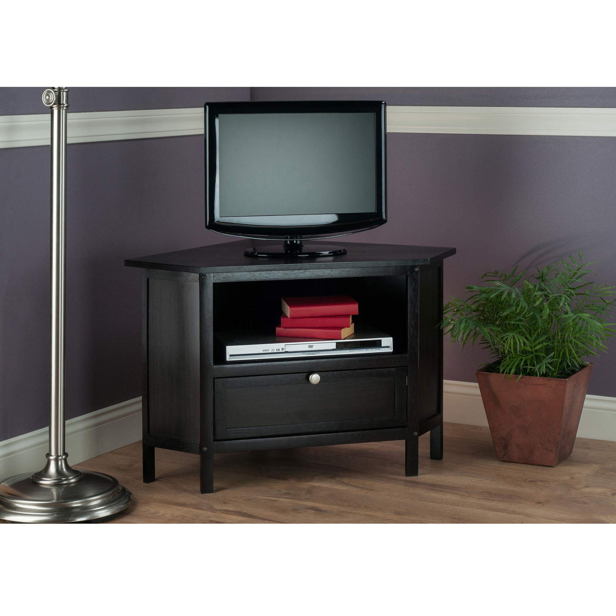 Corner TV Stand, Espresso S336