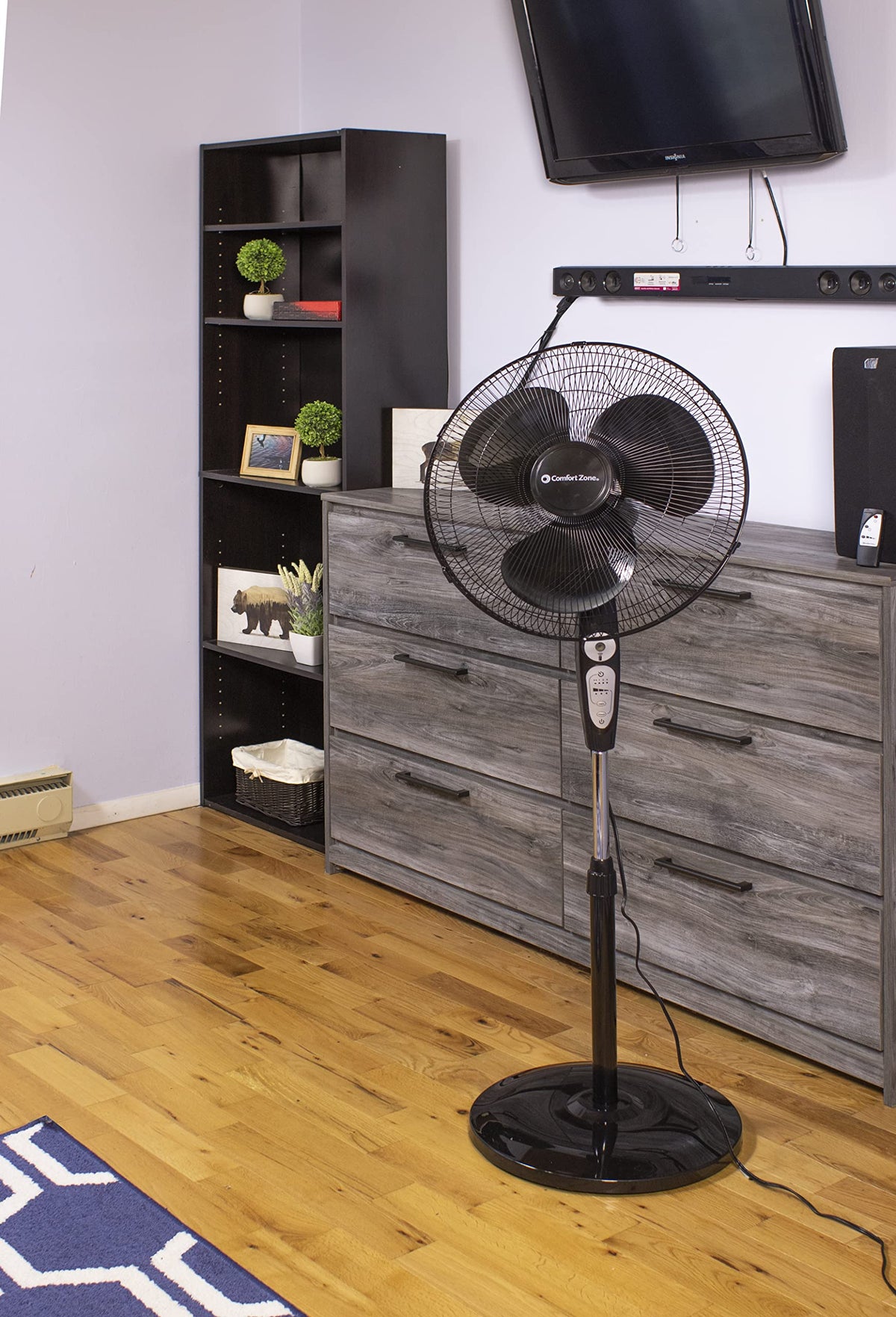 18 inch 3 Speed Oscillating Pedestal Fan with Remote Control V961590
