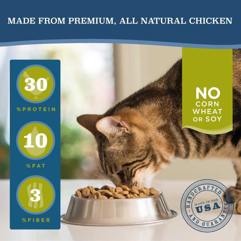 Dry Cat Food, Chicken Meal & Brown Rice, 4 lb V696