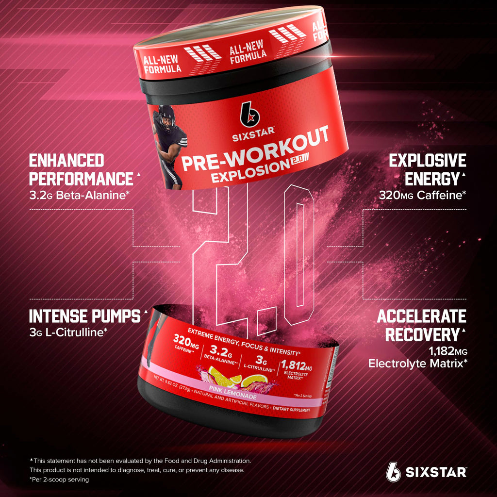 Pink Lemonade Pre-Workout Powder 30 Servings D67008