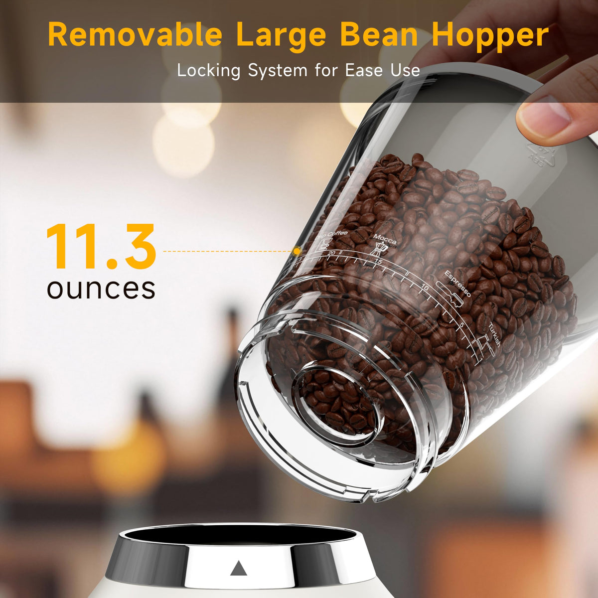 Conical Burr Coffee Grinder, 34 Settings P880004