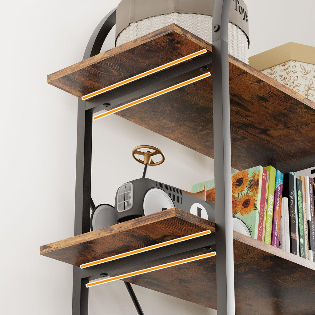 5 Tier Arched Bookshelf U811