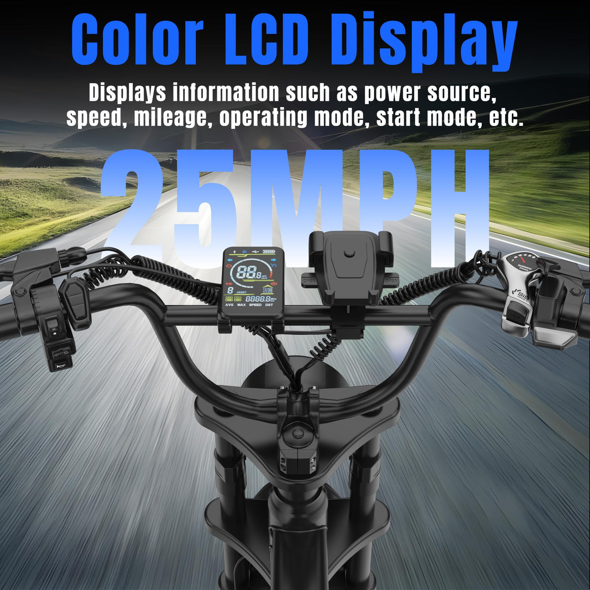 1500W Peak Motor Full Suspension Electric eBike H493