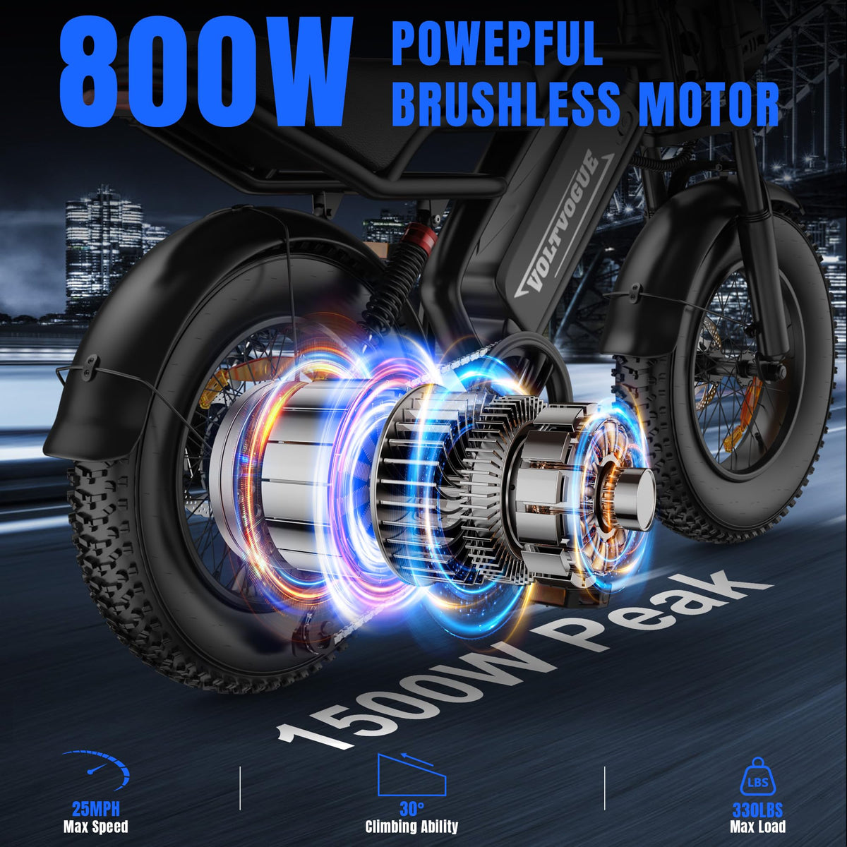 1500W Peak Motor Full Suspension Electric eBike H493
