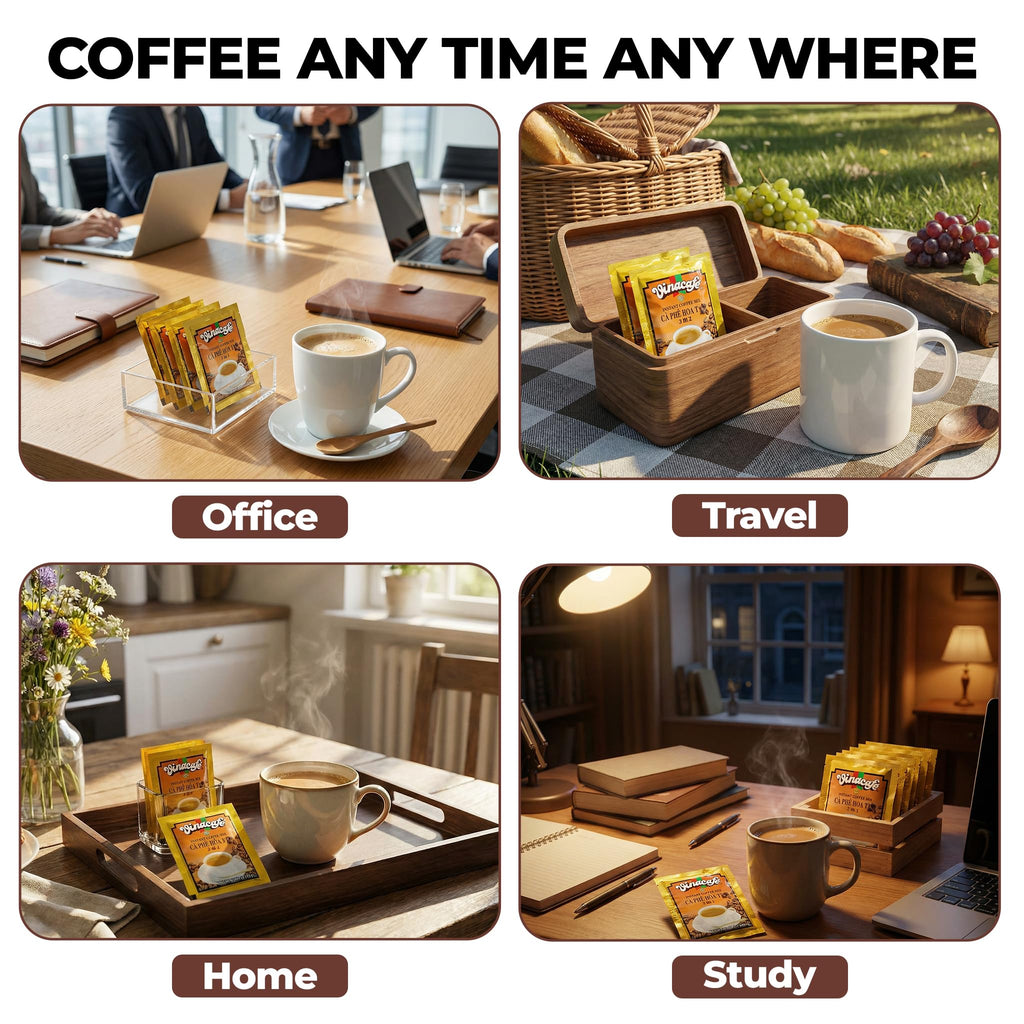 Instant Coffee Packets 3 in 1 Medium Roast Pack of 2 V6775